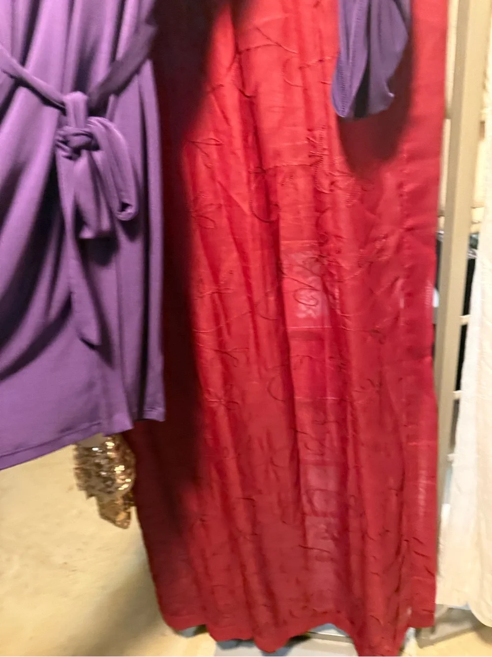 Michael Kors Purple Lace-Up Belted Knit Mini Dress